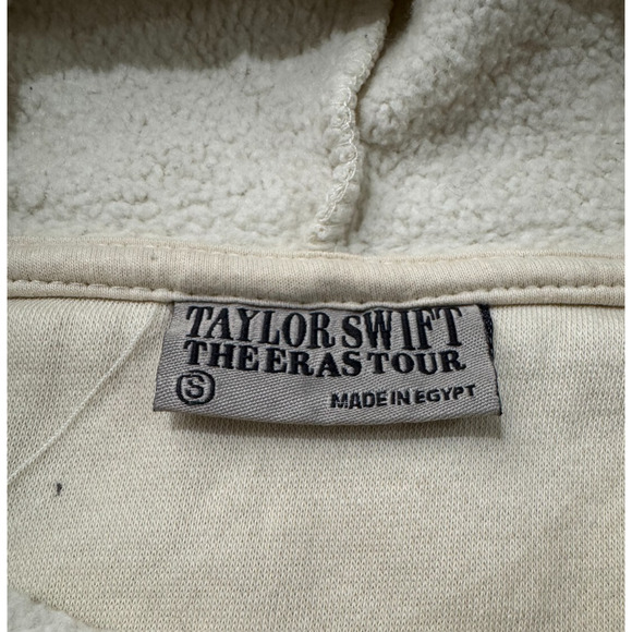 Taylor Swift The Eras Tour Beige Hoodie Sz Small S - Picture 7 of 14